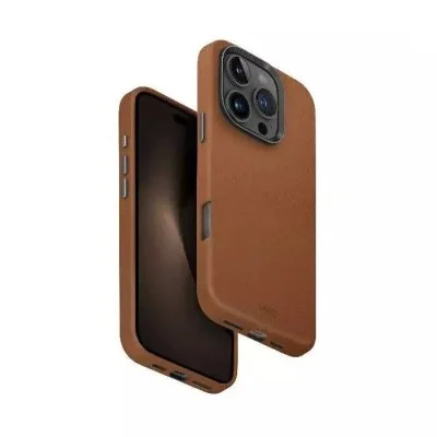 Cover Iphone 16 Pro Hybrid Magclick Magclick Charging Lyden Uniq - Brown